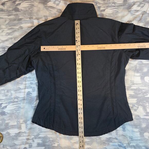 Columbia Black Pink Zip Coat Puffer Jacket Zip Pockets Women's Medium Gift - Picture 11 of 11